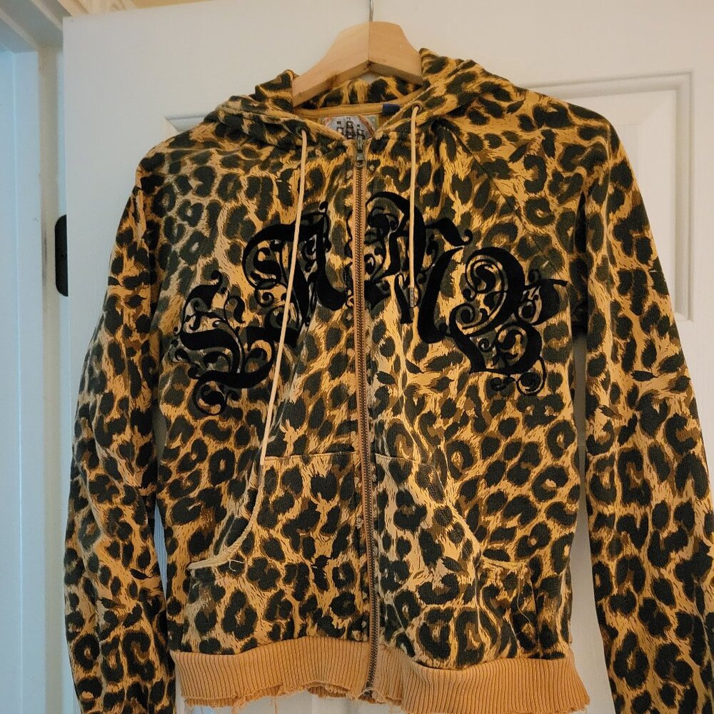 L.A.M.B. Leopard Hoodie Size L Fall 2005